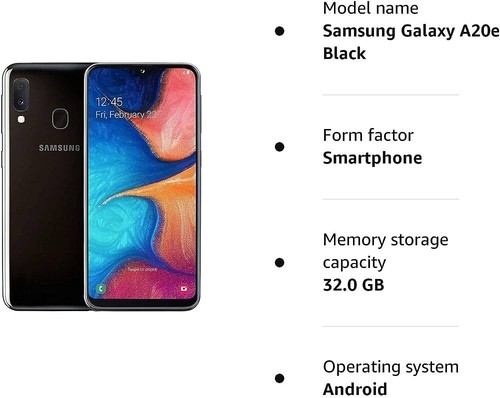 Samsung galaxy a20e black - galaxy, a20e,