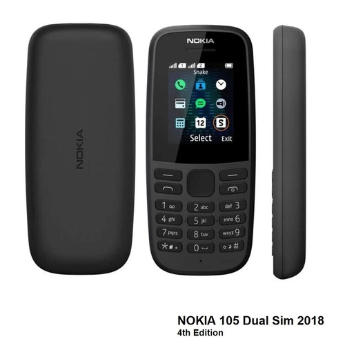 Brand new nokia 105 - nokia, black