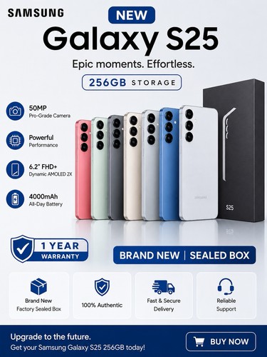 Samsung galaxy s25 256gb - galaxy, 5g